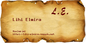 Lihi Elmira névjegykártya